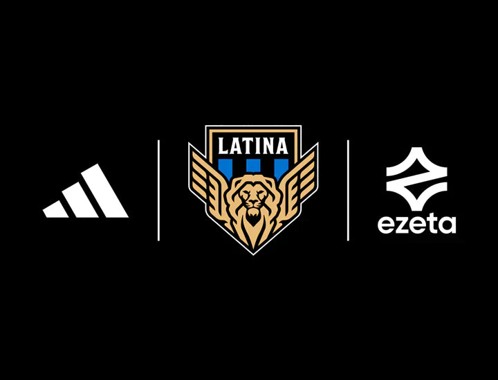 Il Latina Calcio, l'unica squadra d'Italia con due sponsor tecnici.